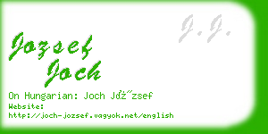 jozsef joch business card